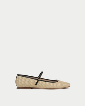 Ellie Raffia Flat