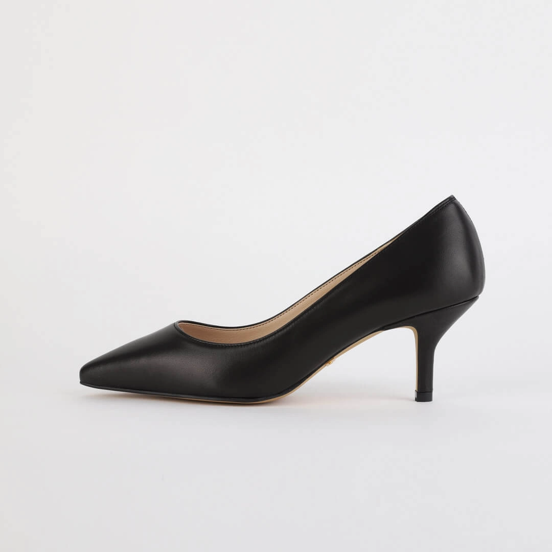ELODIE - leather kitten heels