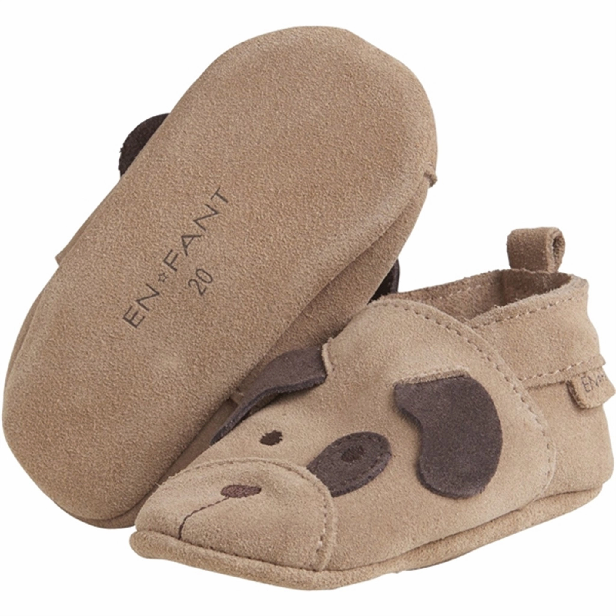 En Fant Slippers Animal Suede Affogat