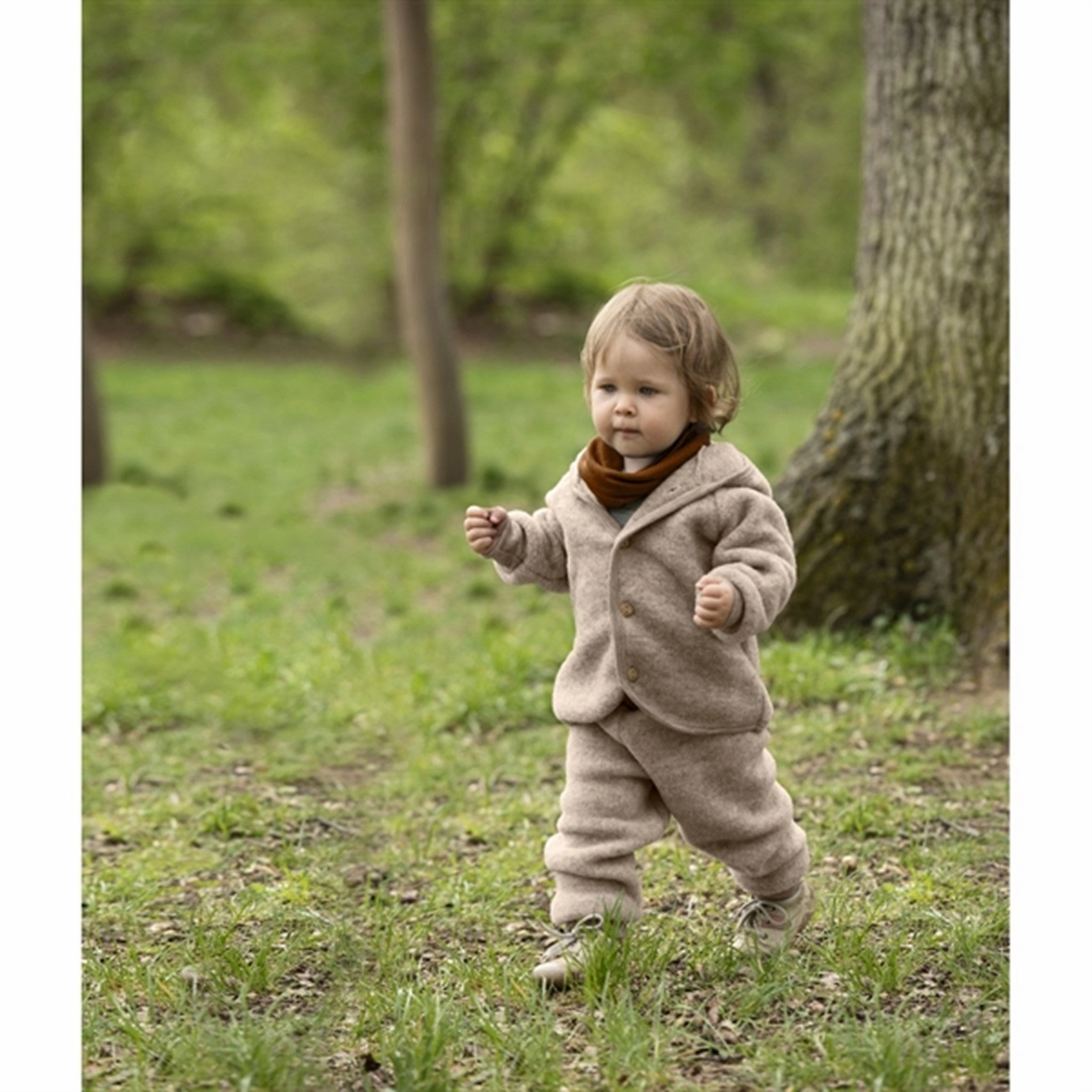 Engel Baby-bootees With Ribbon Sand Mlange