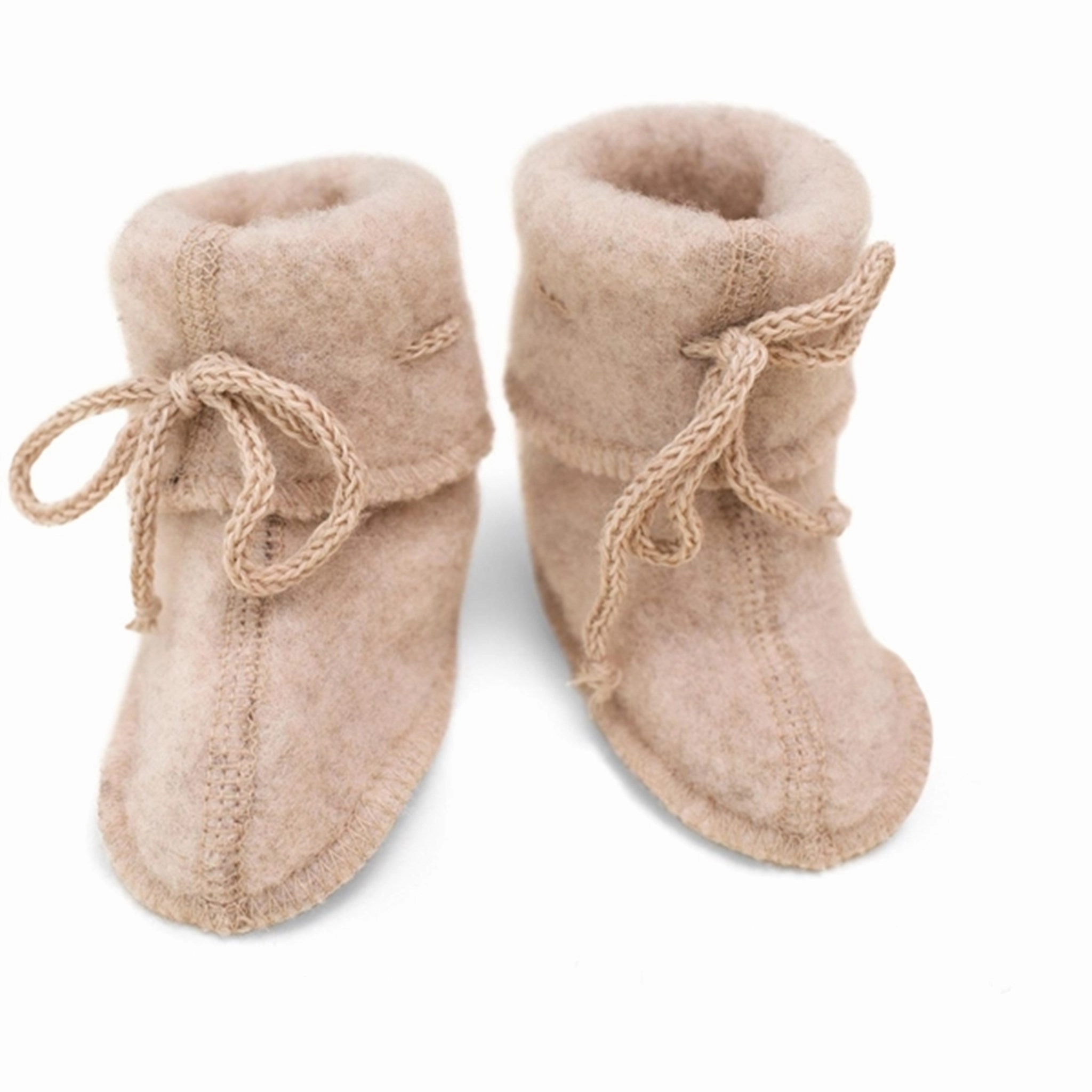 Engel Baby-bootees With Ribbon Sand Mlange