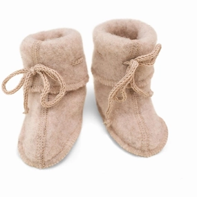 Engel Baby-bootees With Ribbon Sand Mlange