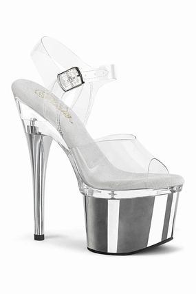 ESTEEM-708 Clear Vinyl Sandal