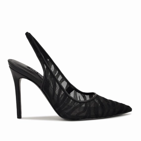 Feather Pointy Toe Slingback Pumps