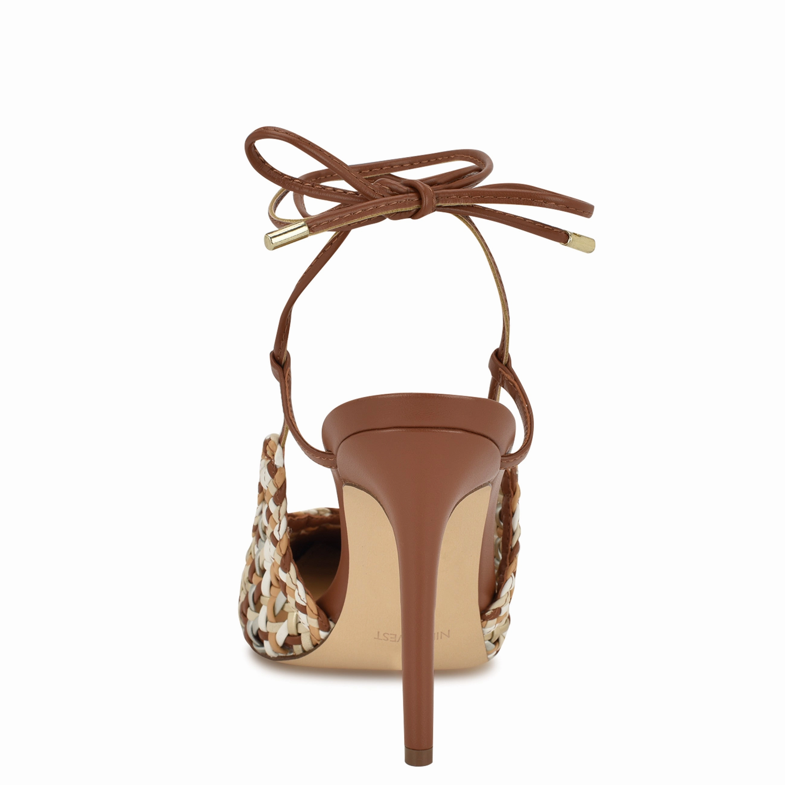 Fessla Woven Ankle Wrap Pumps