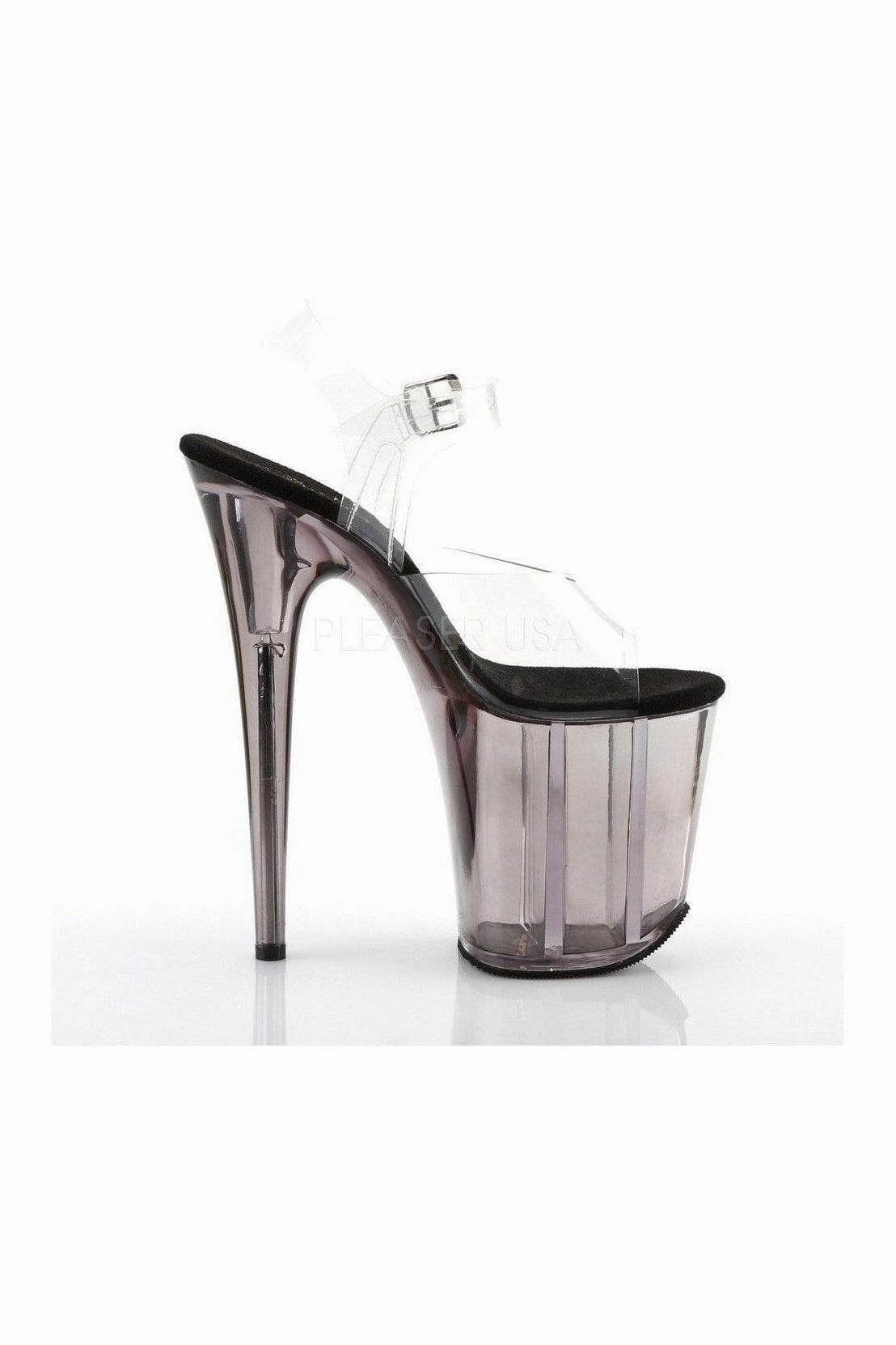 FLAMINGO-808T Platform Sandal  | Clear Vinyl
