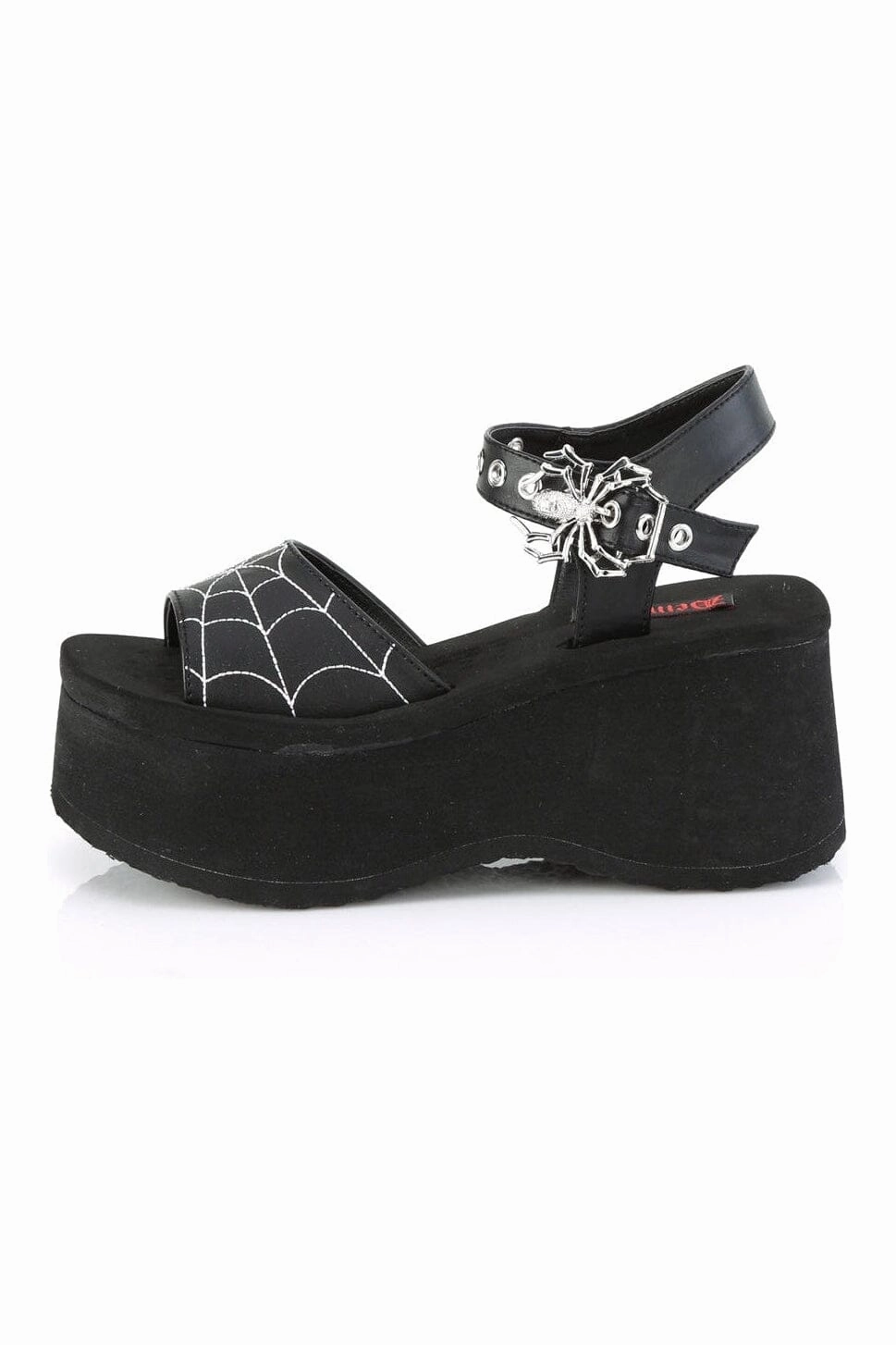 FUNN-10 Black Vegan Leather Sandal