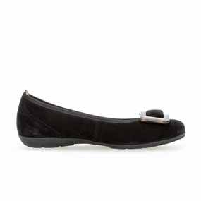Gabor Women's 54.164.37 Buckle Ballet Flat - Black