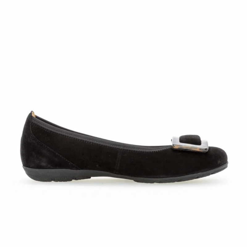 Gabor Women's 54.164.37 Buckle Ballet Flat - Black