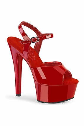 GLEAM-609 Sandal | Red Patent