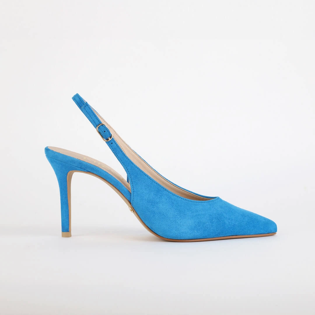 GOYA - suede slingback pumps