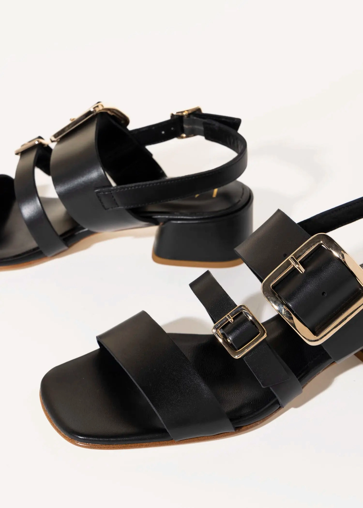 Heeled Buckle Sandal