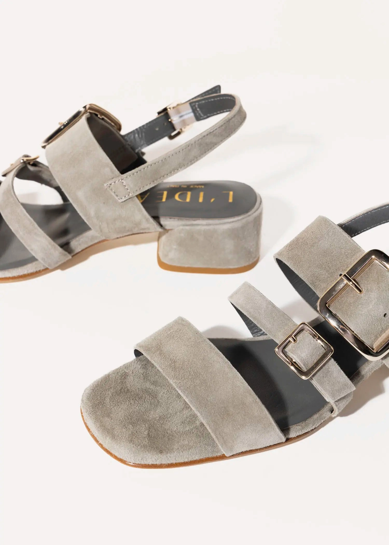 Heeled Buckle Sandal