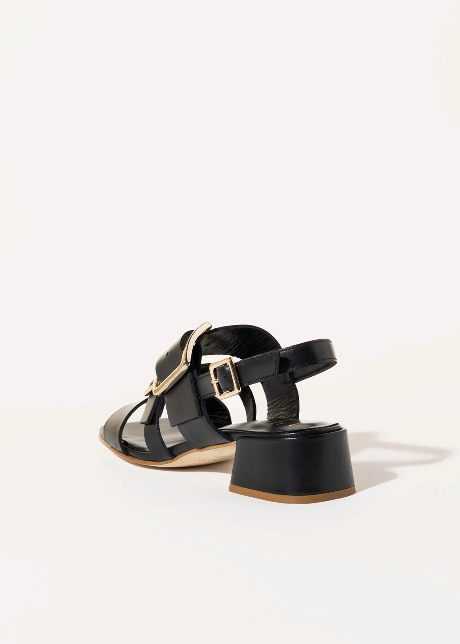 Heeled Buckle Sandal