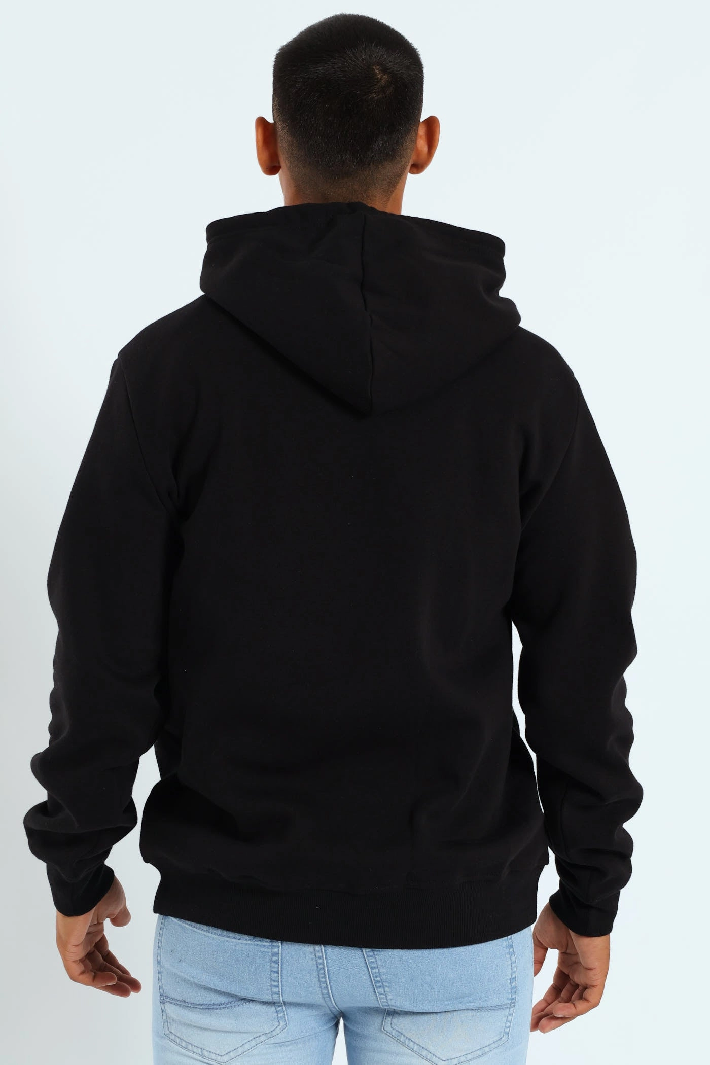 Hoodie Track Top - Black