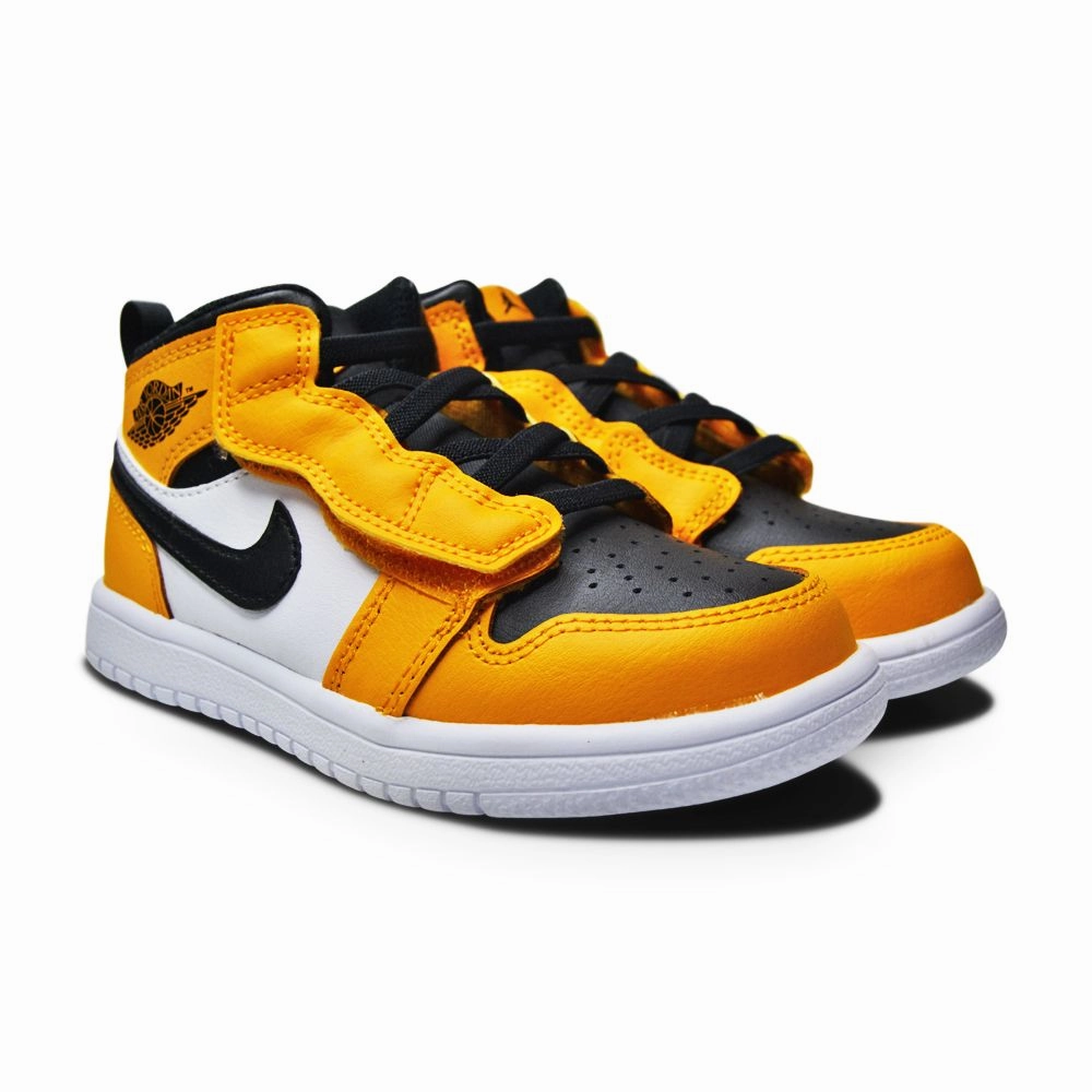 Infants Nike Jordan 1 Mid ALT (TD) - AR6352 701  - Taxi Black White