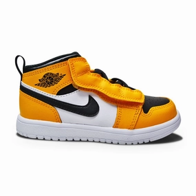 Infants Nike Jordan 1 Mid ALT (TD) - AR6352 701  - Taxi Black White