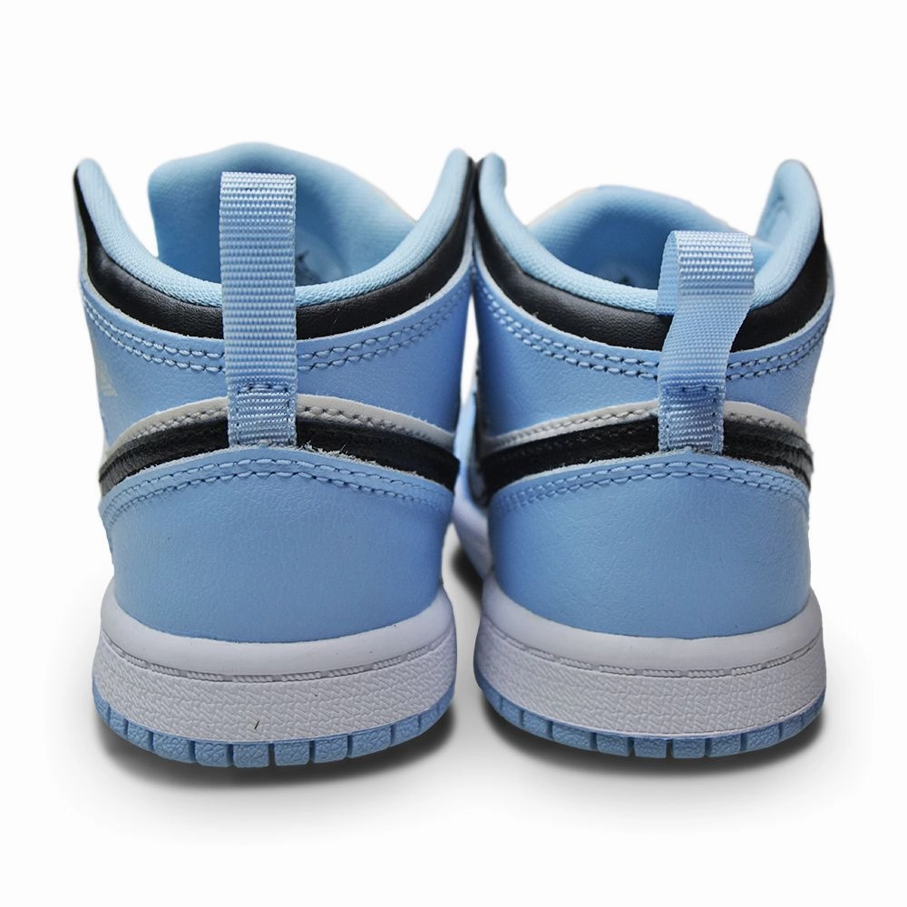 Infants Nike Jordan 1 Mid (TD) - 644507 401 - Ice Blue Black Sail White