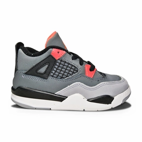 Infants Nike Jordan 4 Retro (TD) - BQ7670 061 - Dark Grey Infrared 23 Black