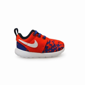 Infants Nike Roshe One Print (TD) - 749358601 - Red Blue Trainers