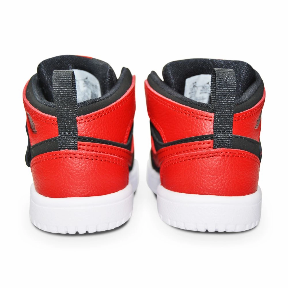 Infants Nike Sky Jordan 1 (TD) - BQ7196 001 - Black White Gym Red