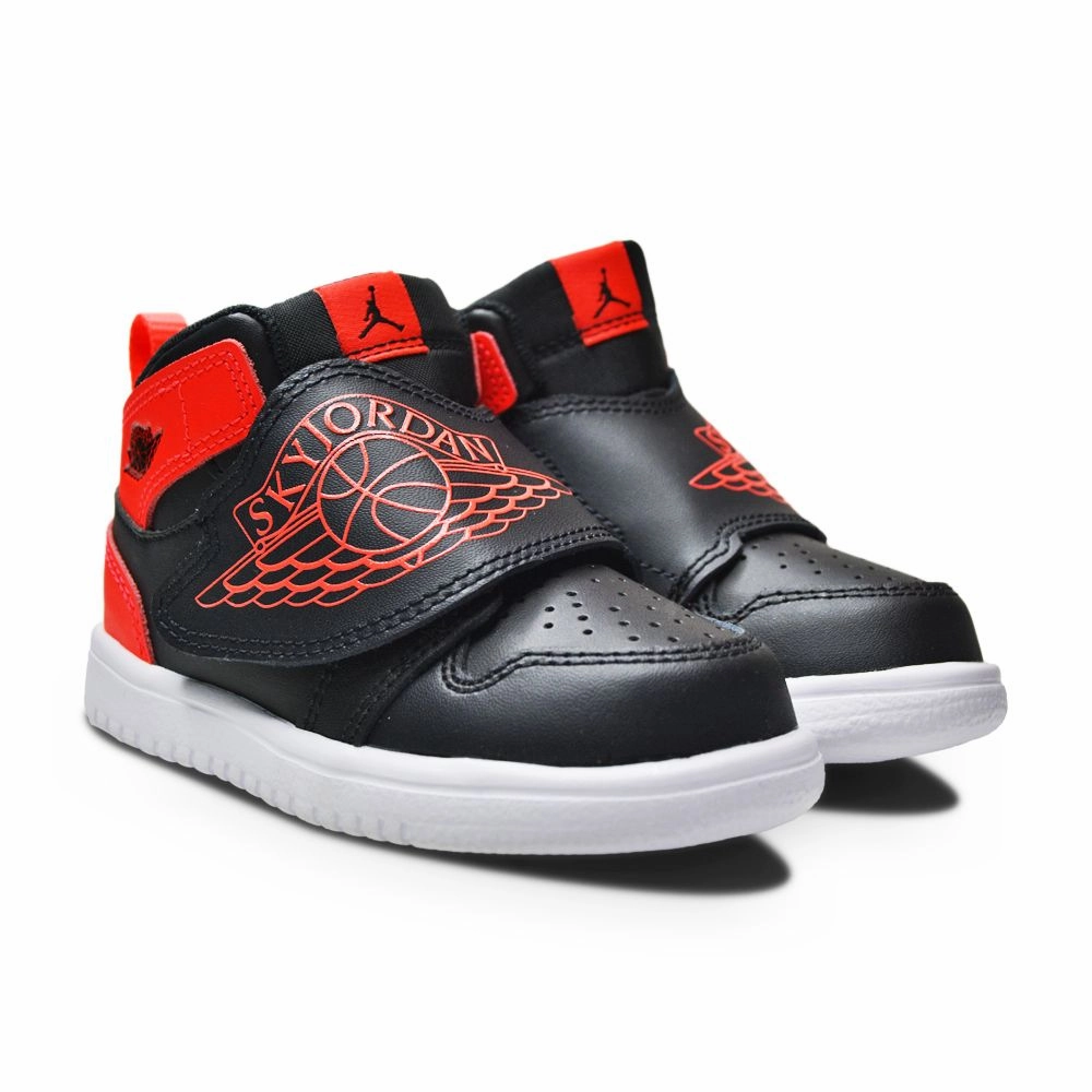 Infants Nike Sky Jordan 1 (TD) - BQ7196 060 - Black Infrared 23 White