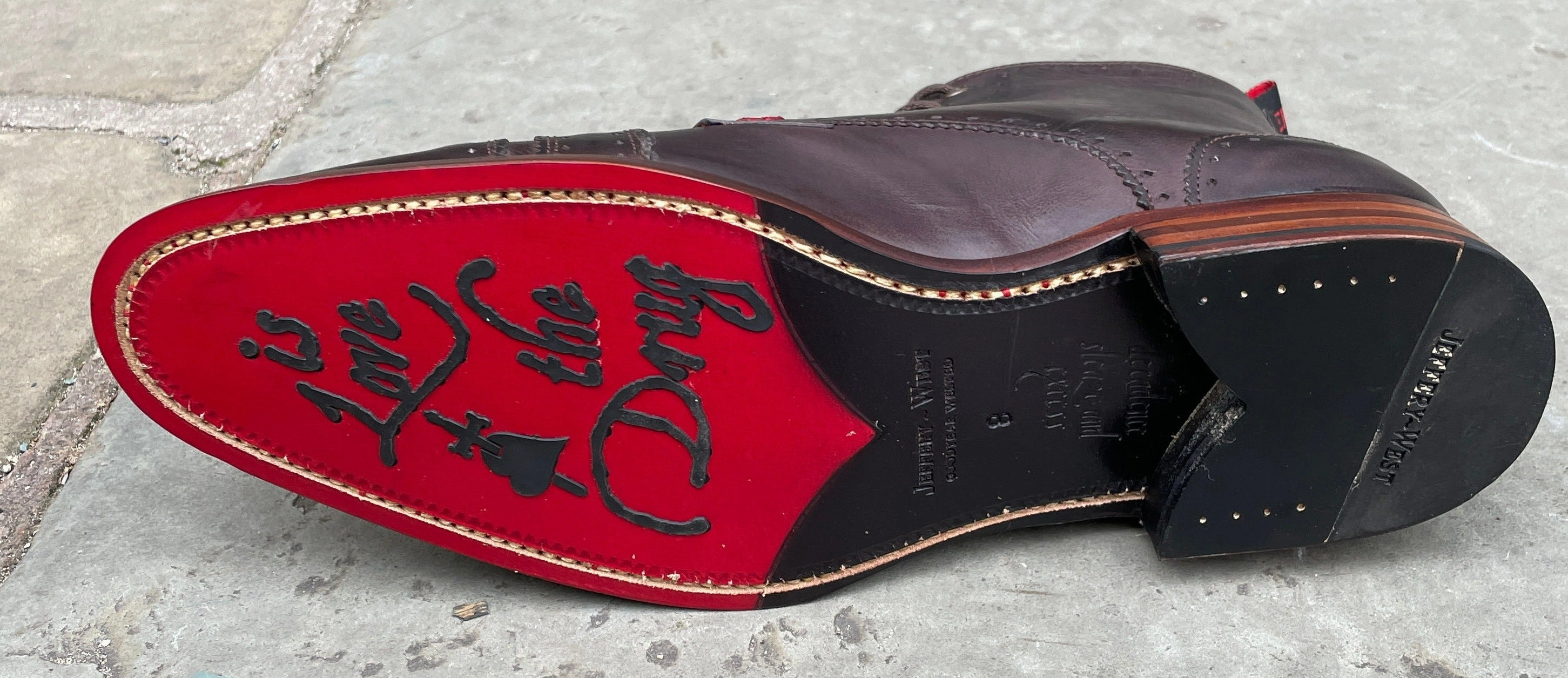 Jeffery West Warney 'Page' Rustik Dark Brown Boot