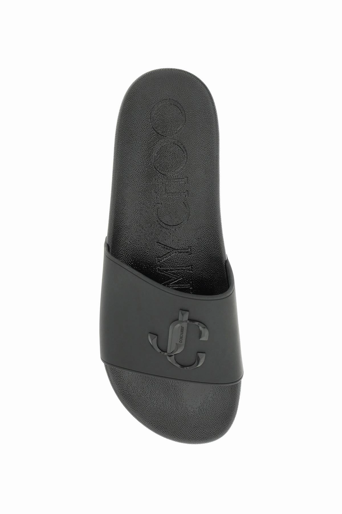 Jimmy choo 'port' rubber slides