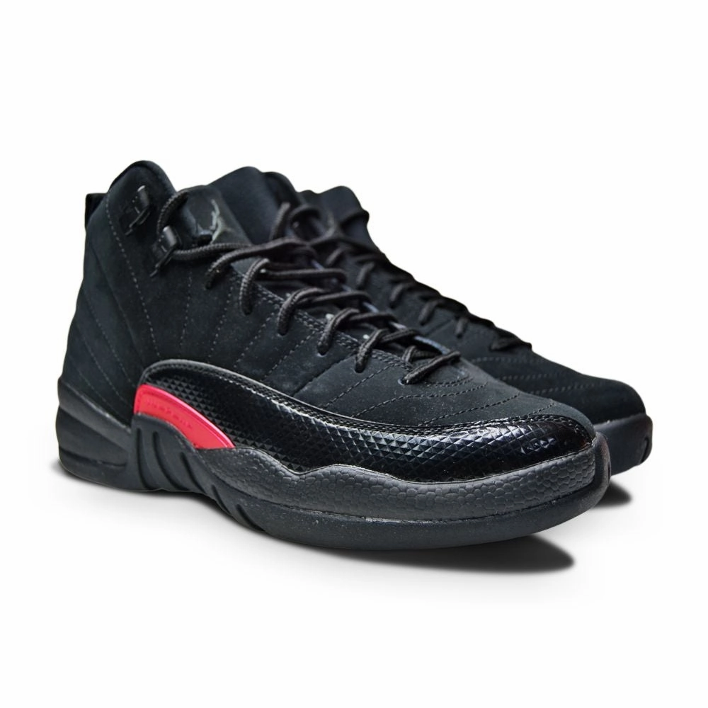 Juniors Nike Air Jordan 12 Retro  - 510815 006 - Dark Grey Rush Pink