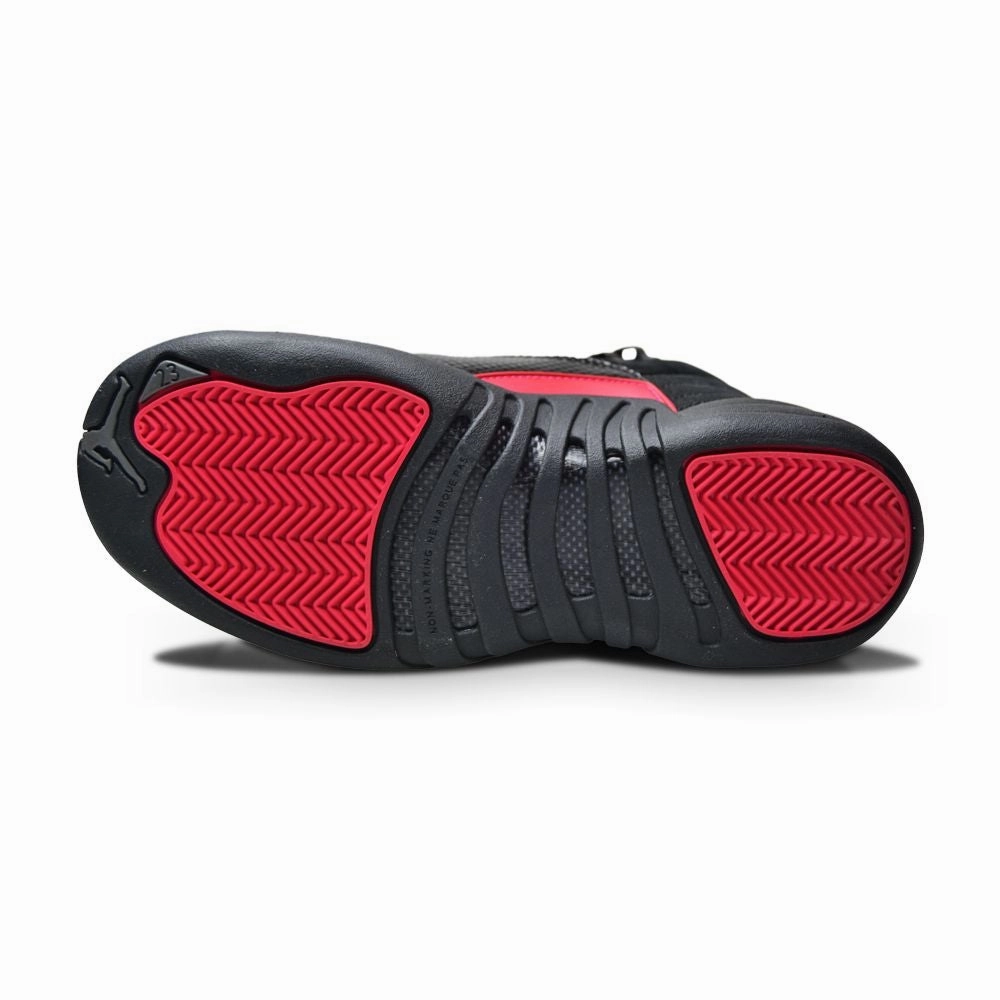 Juniors Nike Air Jordan 12 Retro  - 510815 006 - Dark Grey Rush Pink