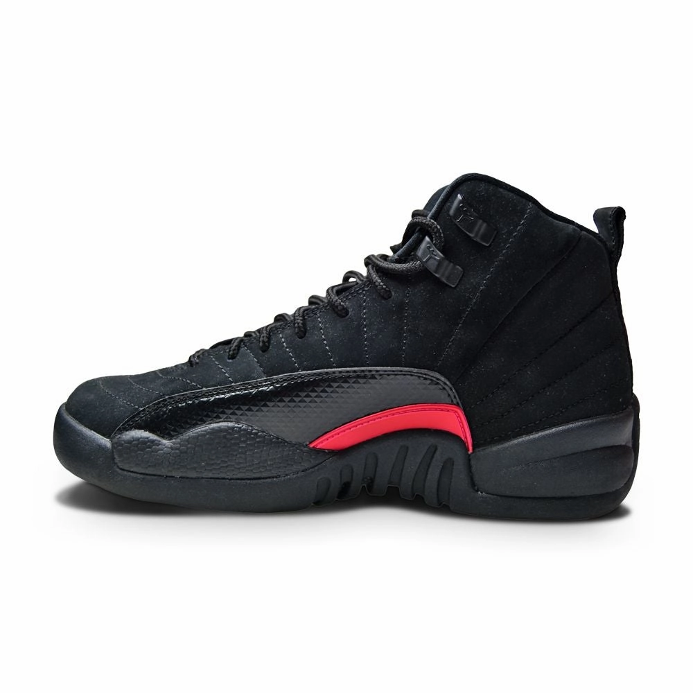 Juniors Nike Air Jordan 12 Retro  - 510815 006 - Dark Grey Rush Pink