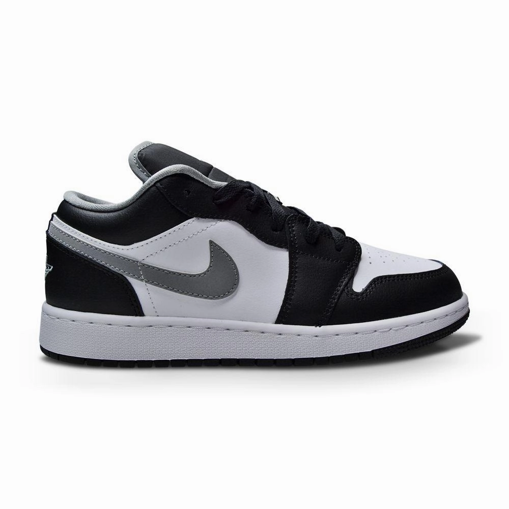 Juniors Nike Air Jordan 1 Low (GS) - 553560 040 - Black Particle Grey White