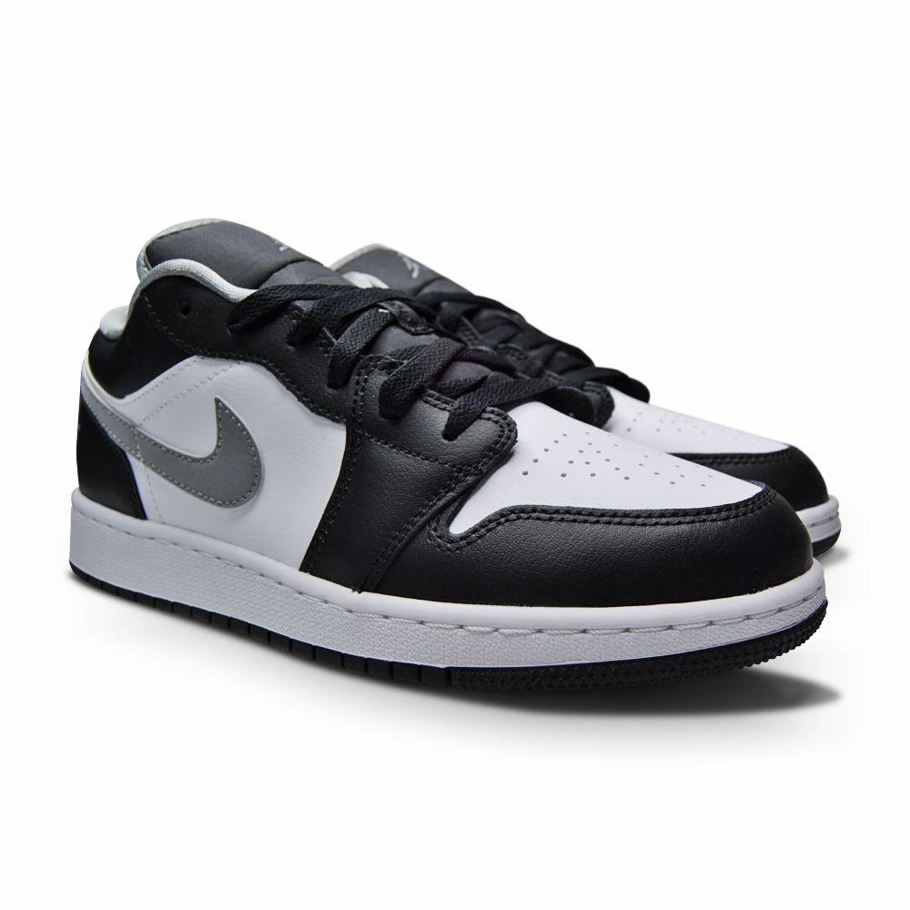 Juniors Nike Air Jordan 1 Low (GS) - 553560 040 - Black Particle Grey White