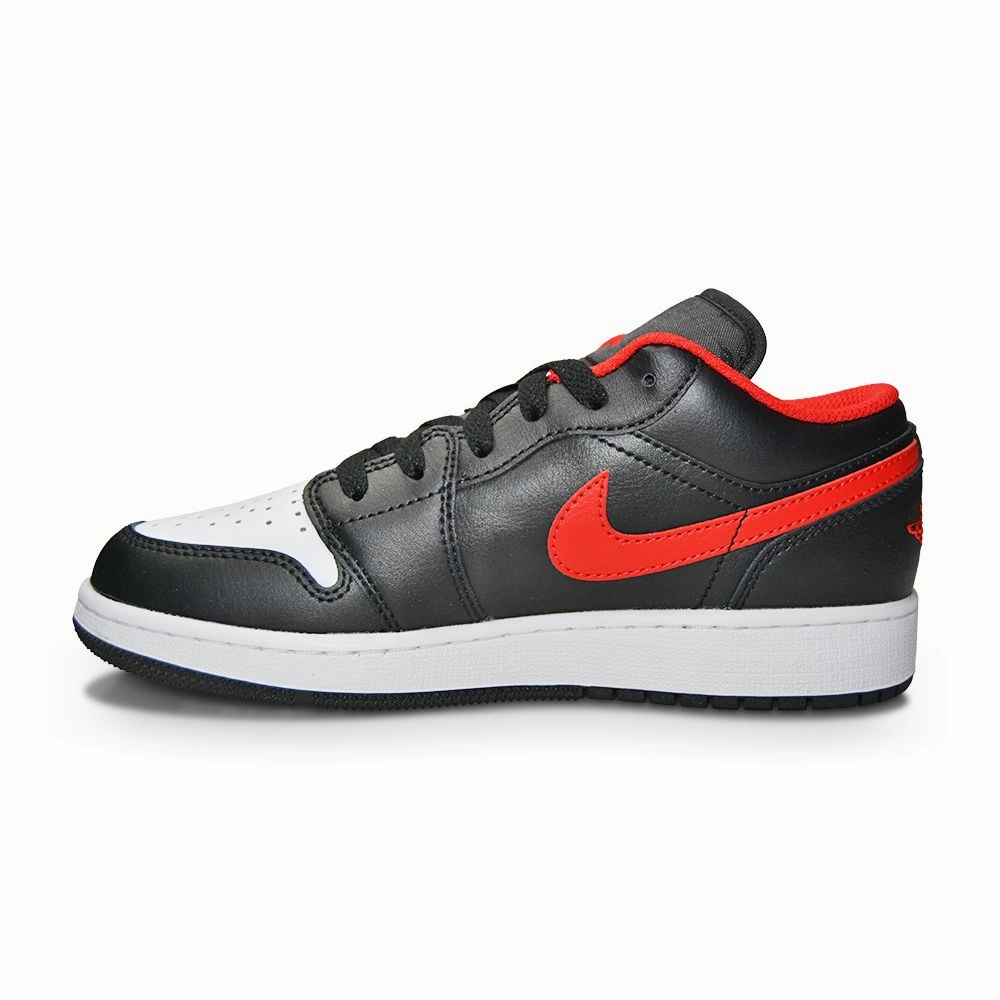 Juniors Nike Air Jordan 1 Low (GS) - 553560 063 - Black Fire Red White