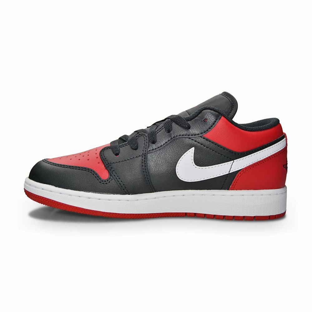 Juniors Nike Air Jordan 1 Low (GS) - 553560 066 - Black Gym Red White