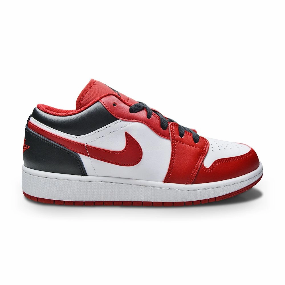 Juniors Nike Air Jordan 1 Low (GS) - 553560 163 - White Gym Red Black