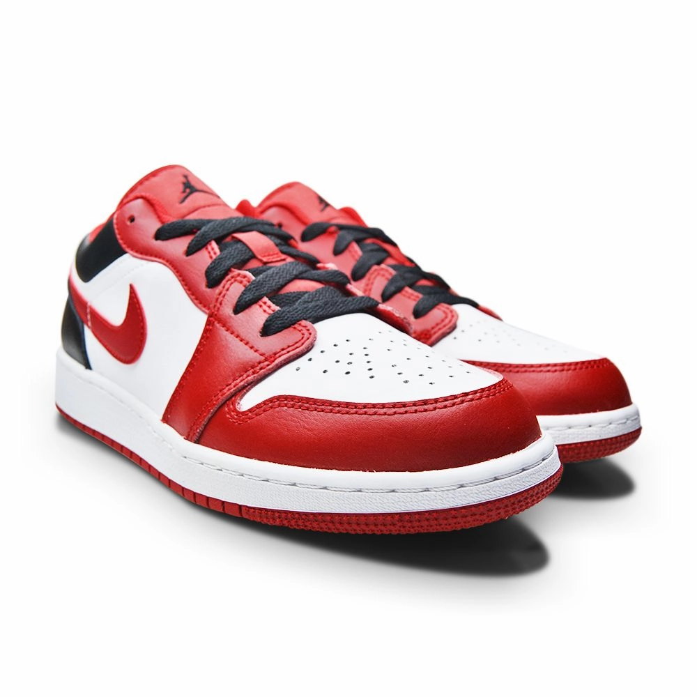 Juniors Nike Air Jordan 1 Low (GS) - 553560 163 - White Gym Red Black