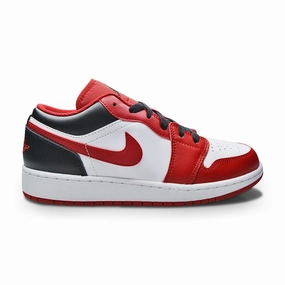 Juniors Nike Air Jordan 1 Low (GS) - 553560 163 - White Gym Red Black