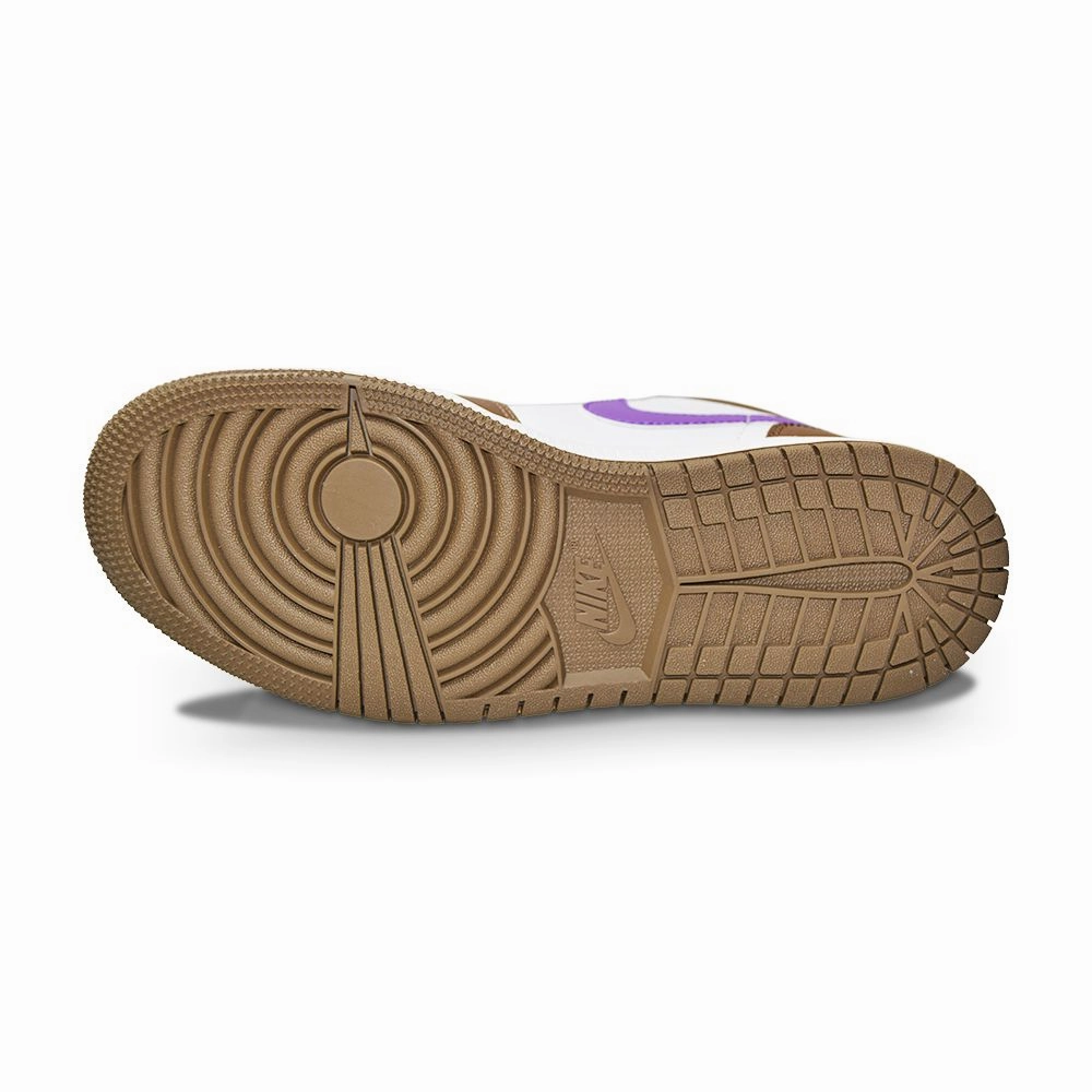 Juniors Nike Air Jordan 1 Low (GS) - 553560 215 - Palomino Wild Berry White