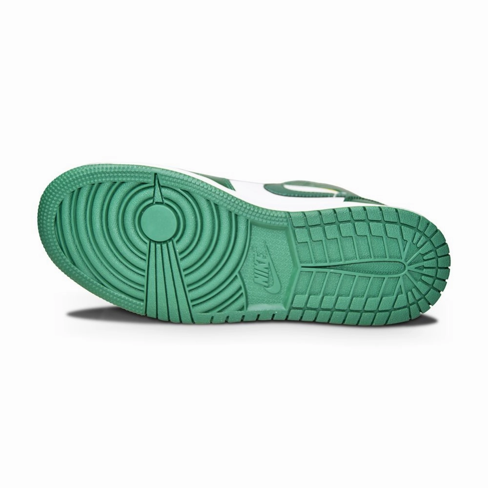 Juniors Nike Air Jordan 1 Mid - 554725 371 - Nobel Green Pollen White