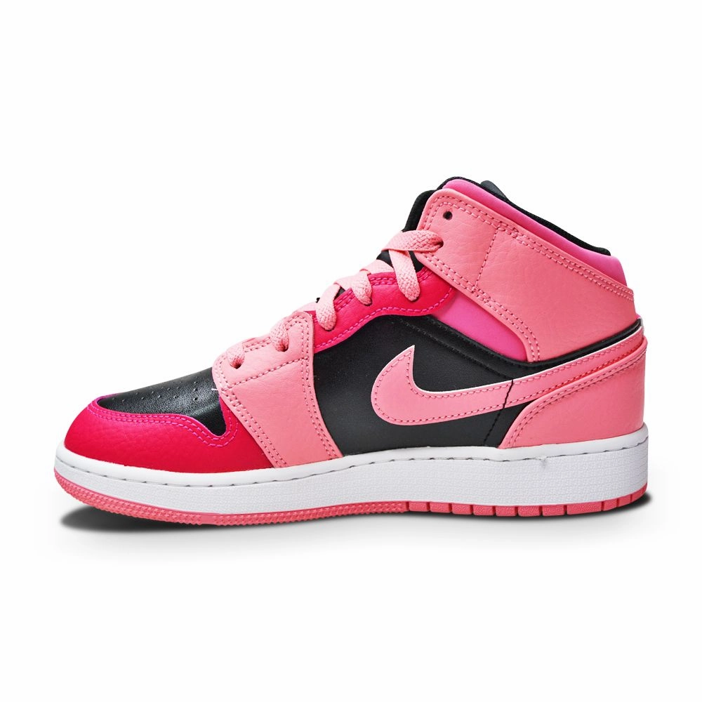 Juniors Nike Air Jordan 1 Mid - 554725 662- Coral Chalk Pinksicle