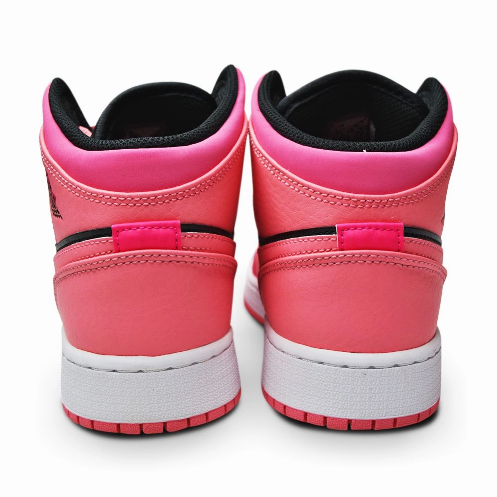 Juniors Nike Air Jordan 1 Mid - 554725 662- Coral Chalk Pinksicle