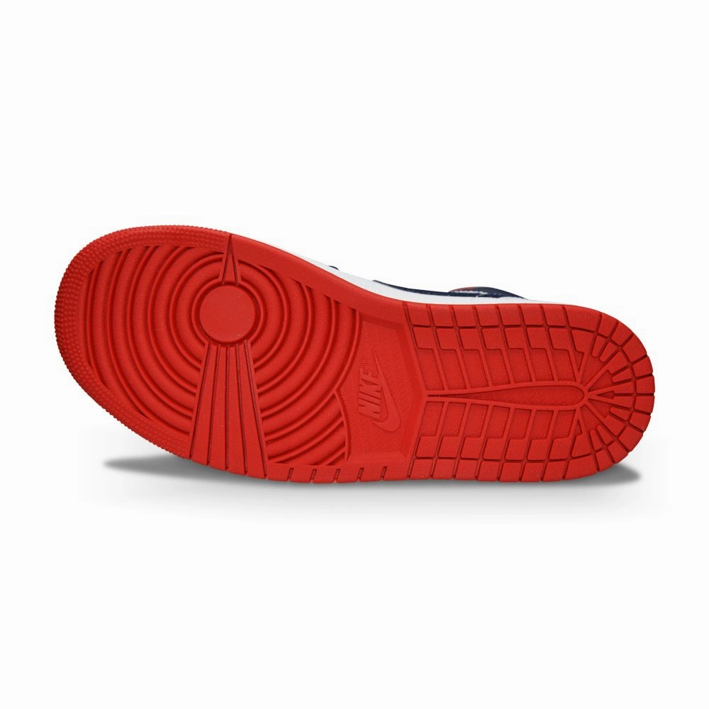 Juniors Nike Air Jordan 1 Mid (GS) "USA Olympic"  - BQ6931 104 - White University Red