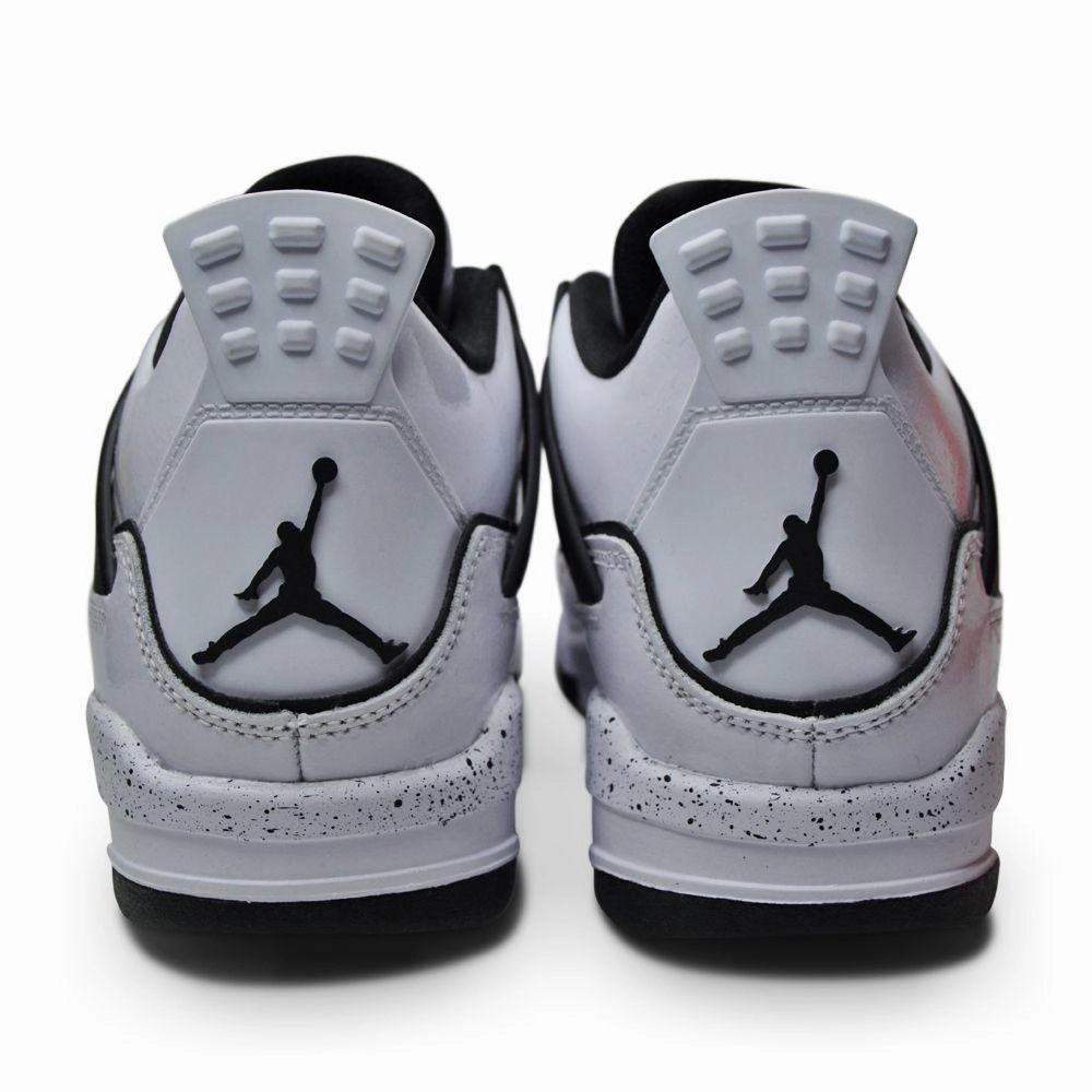 Juniors Nike Air Jordan 4 Retro SE (GS) - DC4101 100 - White Black Volt