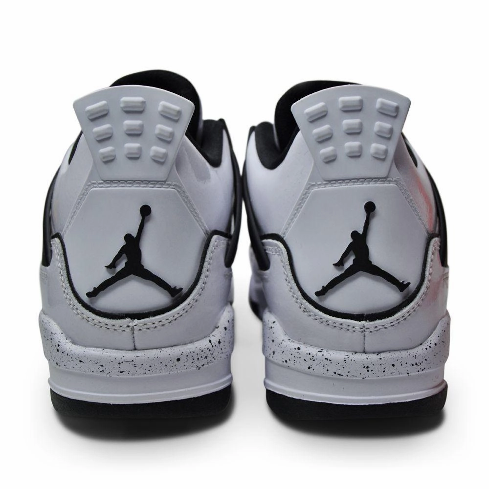 Juniors Nike Air Jordan 4 Retro SE (GS) - DC4101 100 - White Black Volt