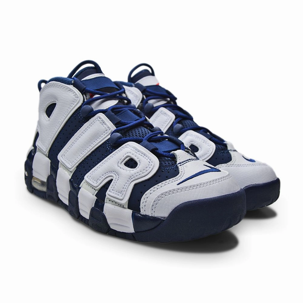 Juniors Nike Air More Uptempo GS - 415082 104 - White Midnight Navy