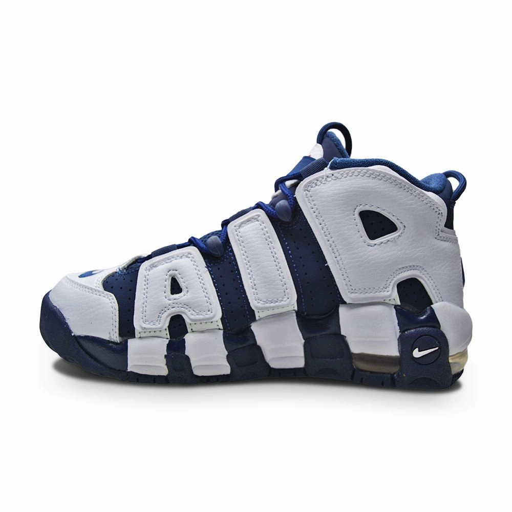 Juniors Nike Air More Uptempo GS - 415082 104 - White Midnight Navy