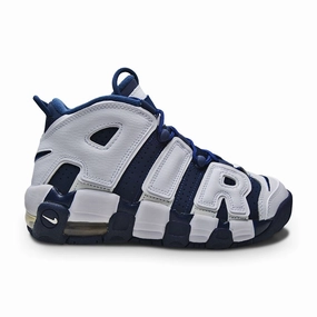 Juniors Nike Air More Uptempo GS - 415082 104 - White Midnight Navy