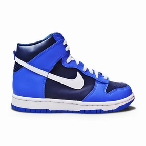 Juniors Nike Dunk High (GS)  - DB2179 400 - Medium Blue White