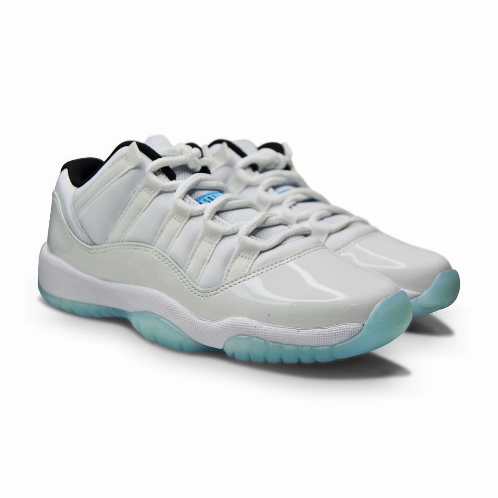 Juniors Nike Jordan 11 Retro Low (GS) - 528896 117 - White Legend Blue White Black